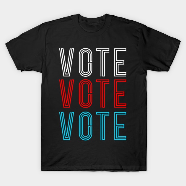 Vote Retro Vintage Election 2020 Voter T-Shirt by dconciente